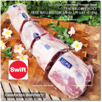 Beef Eye Fillet Mignon Has Dalam TENDERLOIN frozen USDA US choice whole cut IBP +/- 3.25kg (price/kg) PREORDER